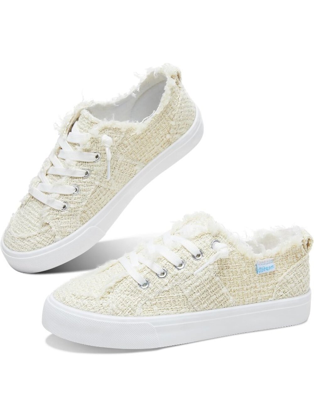 Women's Beige Yellow Color Washed Leopard Canvas Slip On Casual Cotton Sneakers